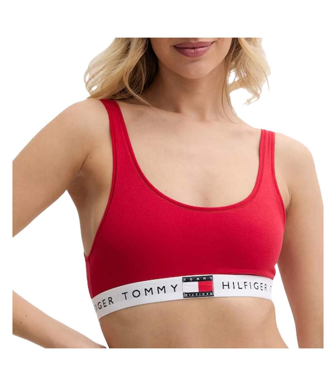 Brassière rouge femme tommy hilfiger unlined - l-1