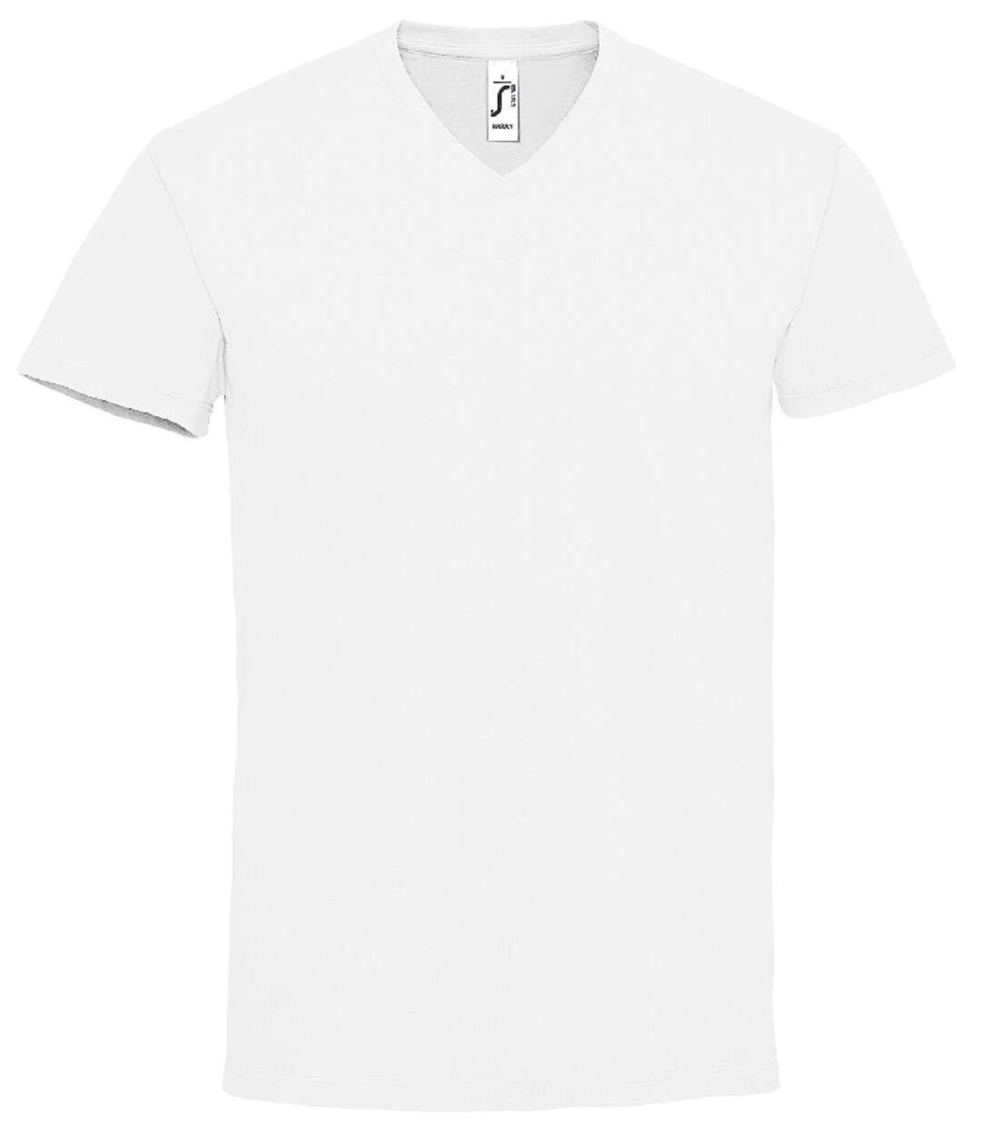 T-shirts col V manches courtes - Homme - 02940 - blanc