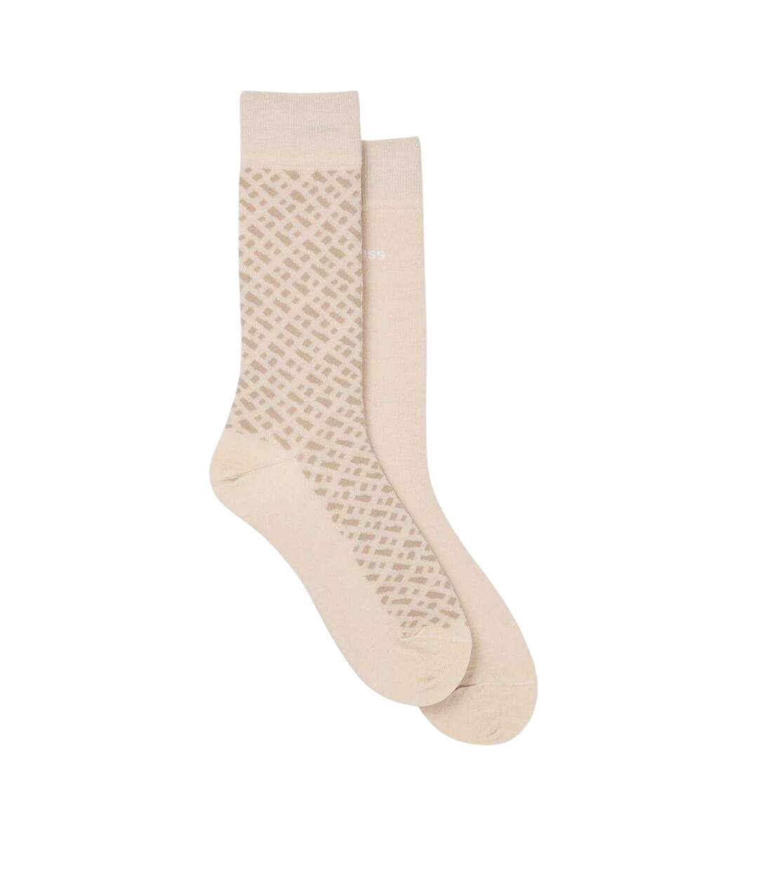 Chaussettes Motif/style Monogramme Homme Beige Clair Boss-1