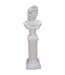 Statue buste blanc en magnésia 19 x 16 x 63.5 cm-1