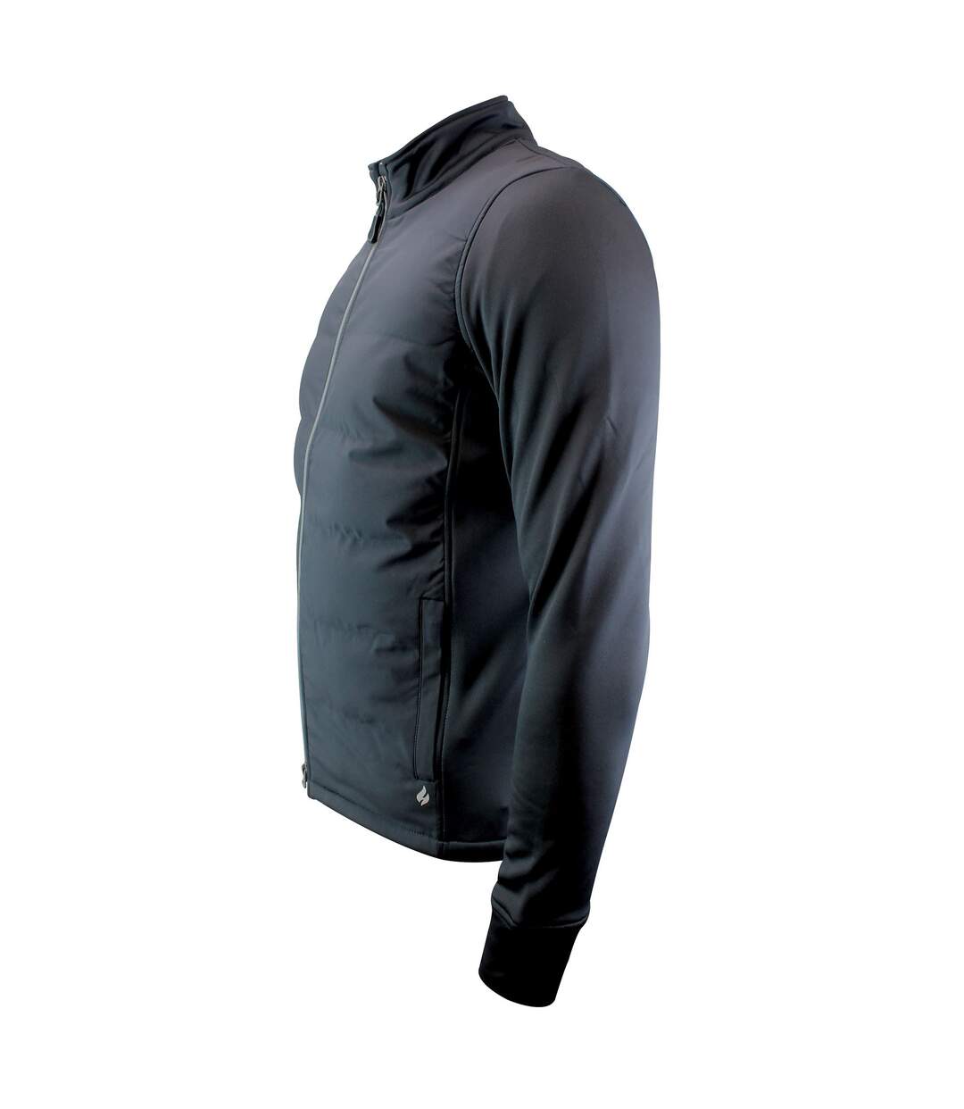 Men's Hybrid Fleece Lined Jacket Full Zip | Insulated Waterproof Coat-3