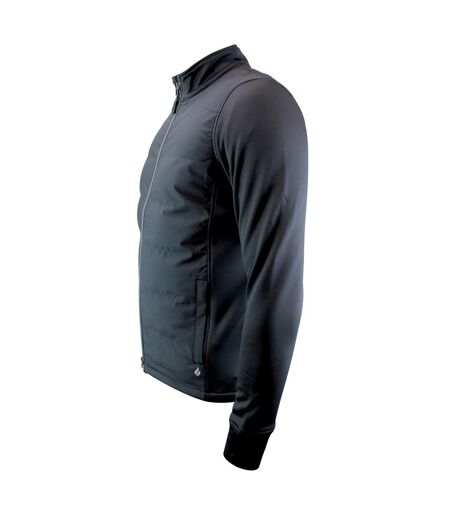 Men's Hybrid Fleece Lined Jacket Full Zip | Insulated Waterproof Coat
