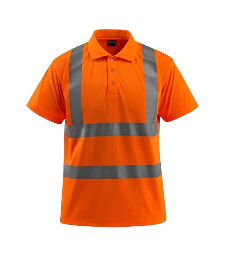 Polo Haute Visibilité Bowen Safe Light Homme Orange Fluo Mascot