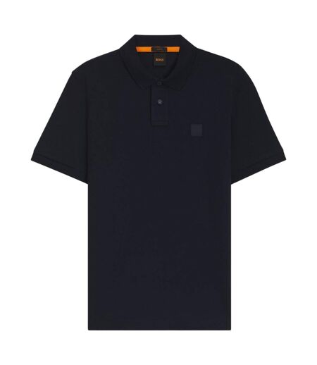 Polo Motif/style Logo Rectangulaire Passenger Homme Bleu Marine Boss