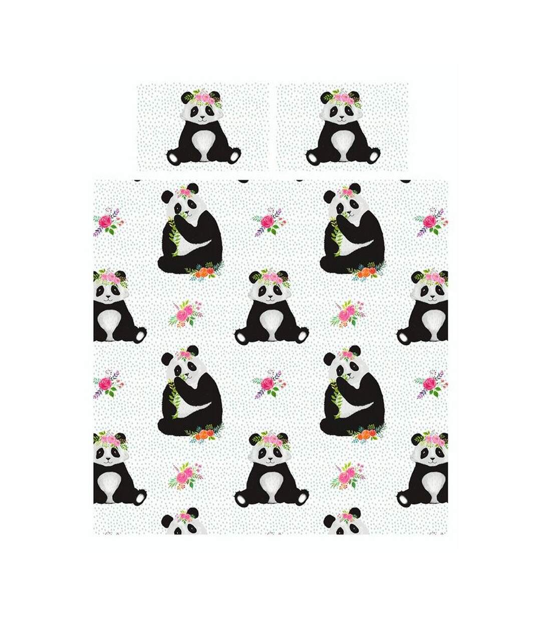 Panda duvet cover set black/white Rapport-1