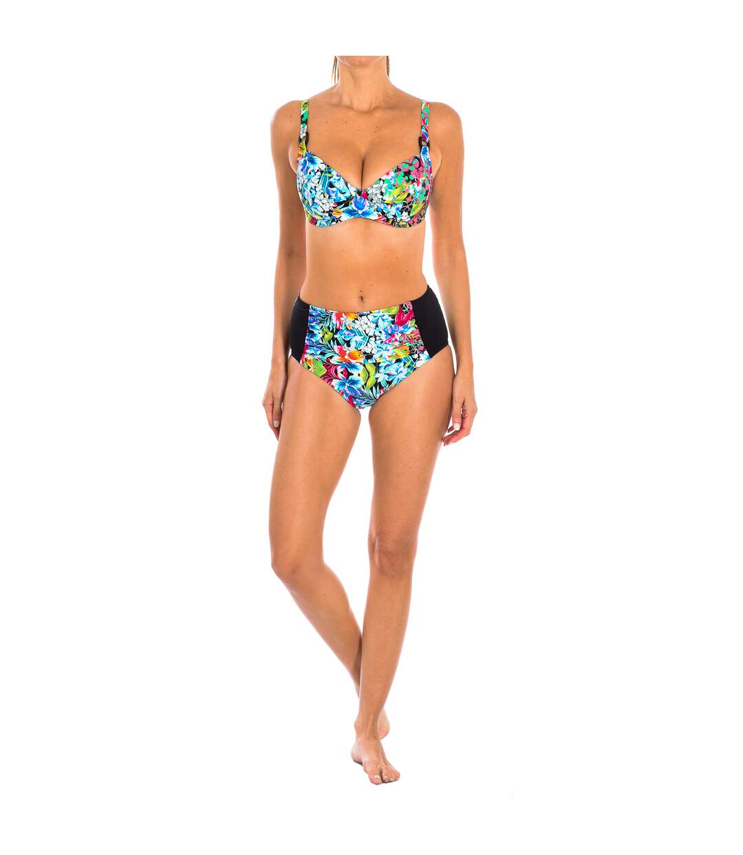 Women's high waisted bikini bottom W230959-5