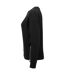 Womens/ladies Recycled Zipped Sweatshirt Black TriDri-4