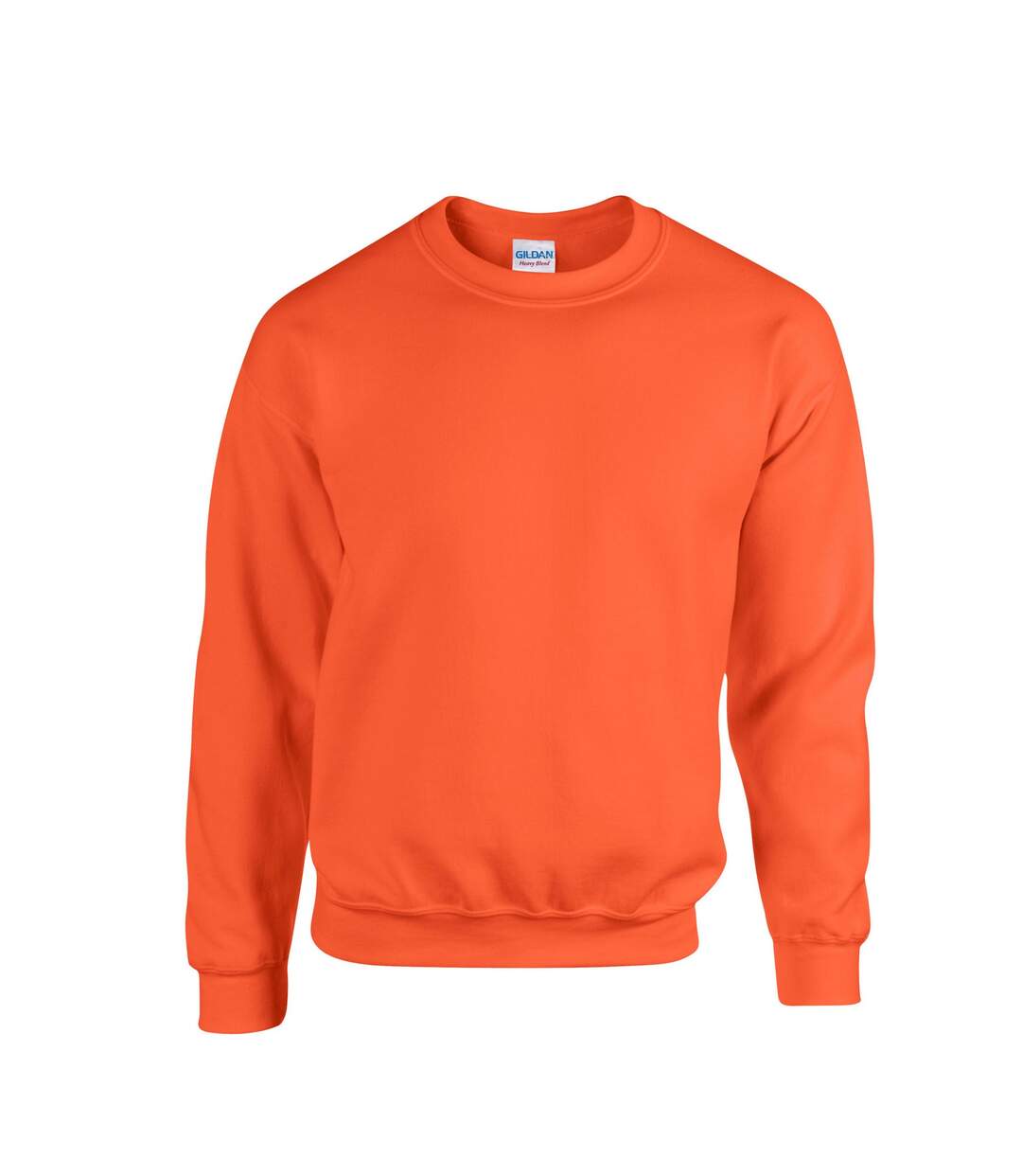 Mens Heavy Blend Sweatshirt Orange Gildan-1