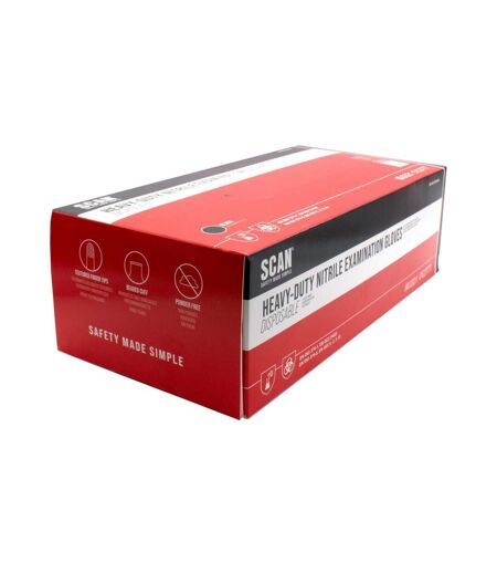 N heavy-duty nitrile disposable gloves, black one size multi colour SCA