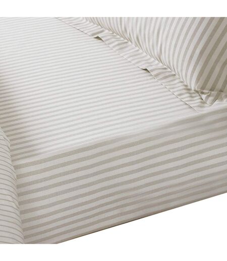 Hebden fitted sheet natural The Linen Yard