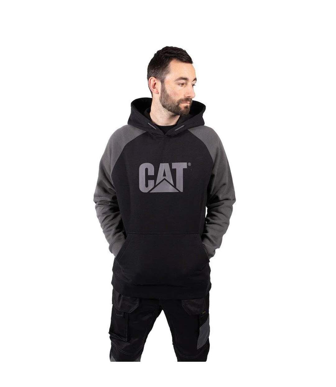 Sweat homme noir / anthracite CAT Lifestyle