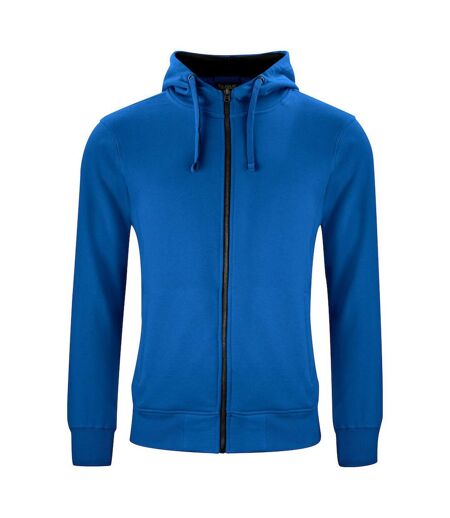 Mens Classic Full Zip Hoodie Royal Blue Clique