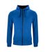Mens Classic Full Zip Hoodie Royal Blue Clique-1