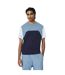 Mens Colour Block Jersey T-shirt Navy Lacoste-1