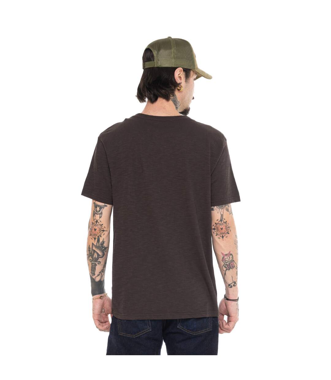 T-shirt homme regular en slub heavy wash print devant Pedro Vondutch-3
