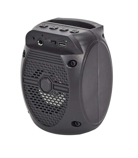 Enceinte Sans Fil Karaoké & Micro 15cm Noir