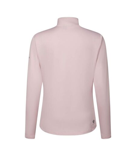 Haut De Sport Uni Et Extensible À Col Montant Zippé Lowline Femme Rose Pâle Dare 2B