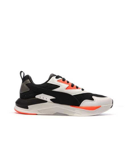 Baskets blanches/noires/orange homme puma x-ray lite