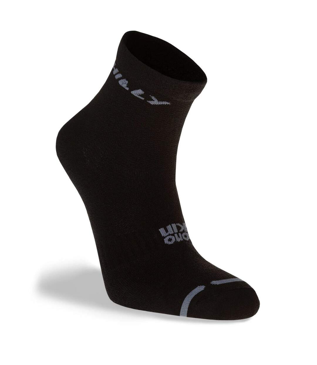 Socquettes Homme Noir Gris Hilly-4