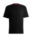 Mens Waffle Regular T-shirt Black Hugo-1