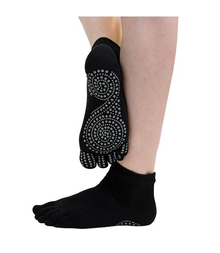 Anti-Slip Trainer Toe Socks - 1 Pack Yoga & Pilates Socks for Men and Women