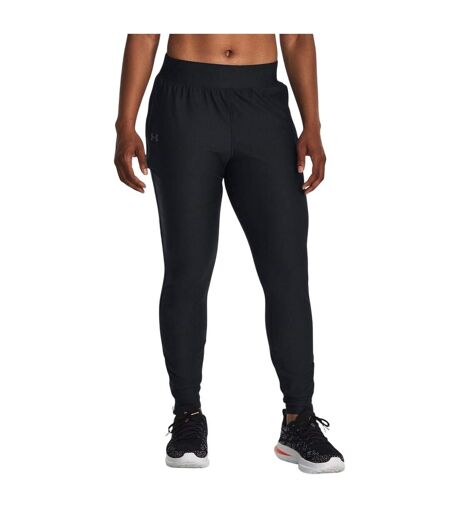 Womens/ladies Qualifier Elite Tracksuit Bottoms Black Under Armour