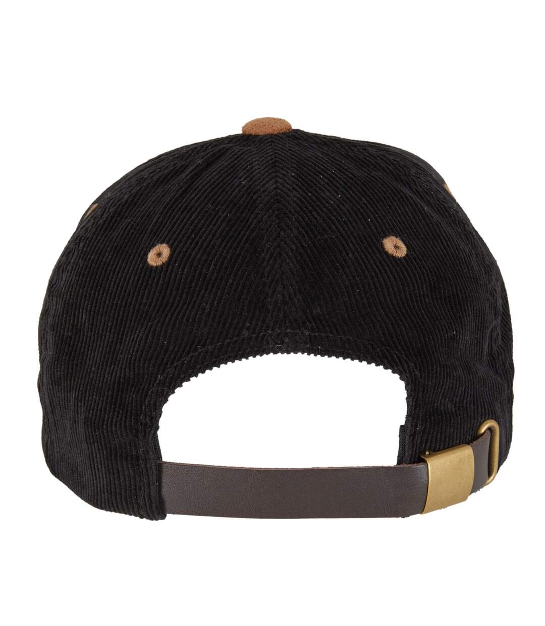 Casquette Corduroy Suade Adulte Noir Caramel Flexfit-2