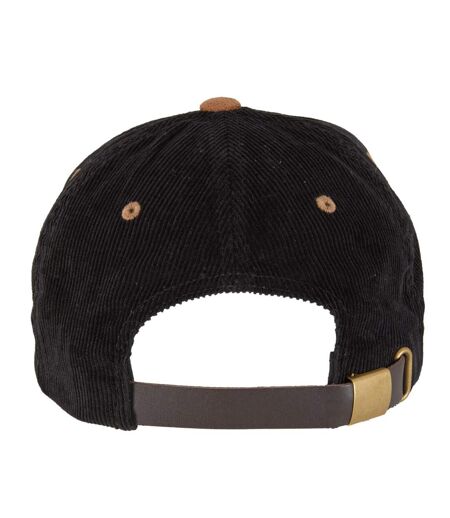 Casquette Corduroy Suade Adulte Noir Caramel Flexfit