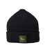 Unisex Adult Ladera Ribbed Beanie Jet Black Modern Amusement-1
