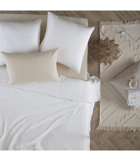 Drap Housse en Lin Adorable 140x190cm Beige Lin