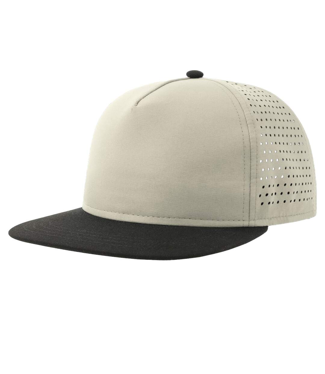 Casquette ajustable bank adulte gris clair / noir Atlantis-3