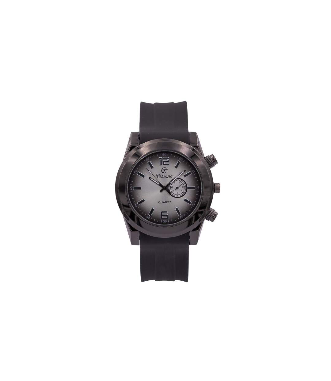 Jolie Montre Homme Silicone Noir CHTIME-1