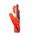 Childrens/kids Attrakt Solid Goalkeeper Gloves Blue Orange Reusch-3