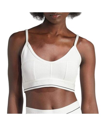 Brassière blanche femme adidas waffle