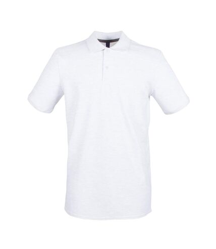 Henbury Mens Modern Fit Cotton Pique Polo Shirt (Ash)