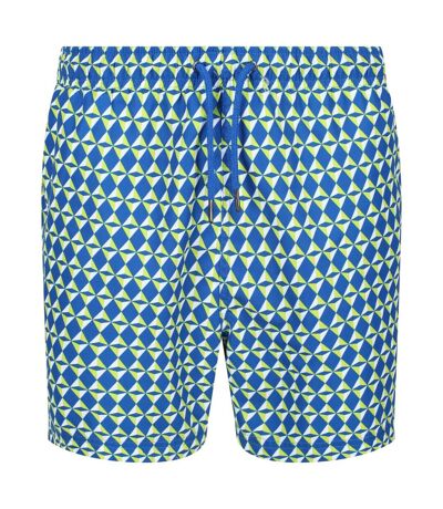 Regatta Mens Loras Geometric Swim Shorts (Lapis Blue) - UTRG7380