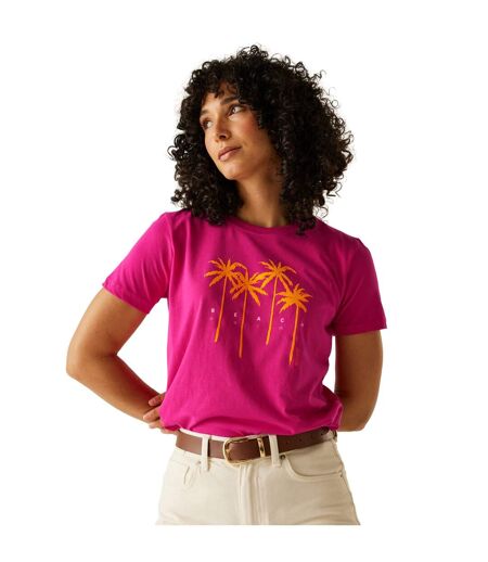T-shirt Filandra Vx Femme Rose Bonbon Regatta