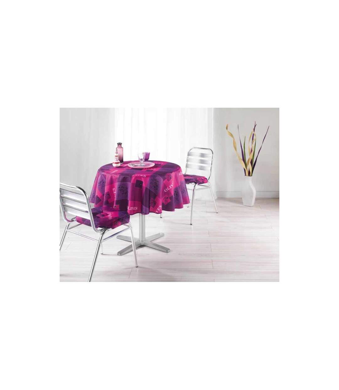 Nappe Polyester 180cm Provencia Rose