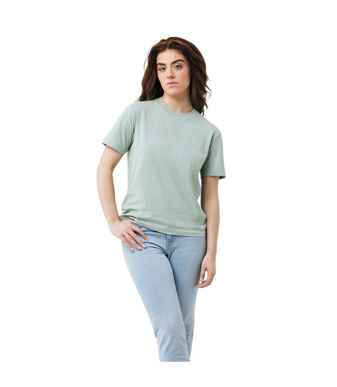 Unisex adult teide recycled cotton t-shirt iceberg green Iqoniq-3