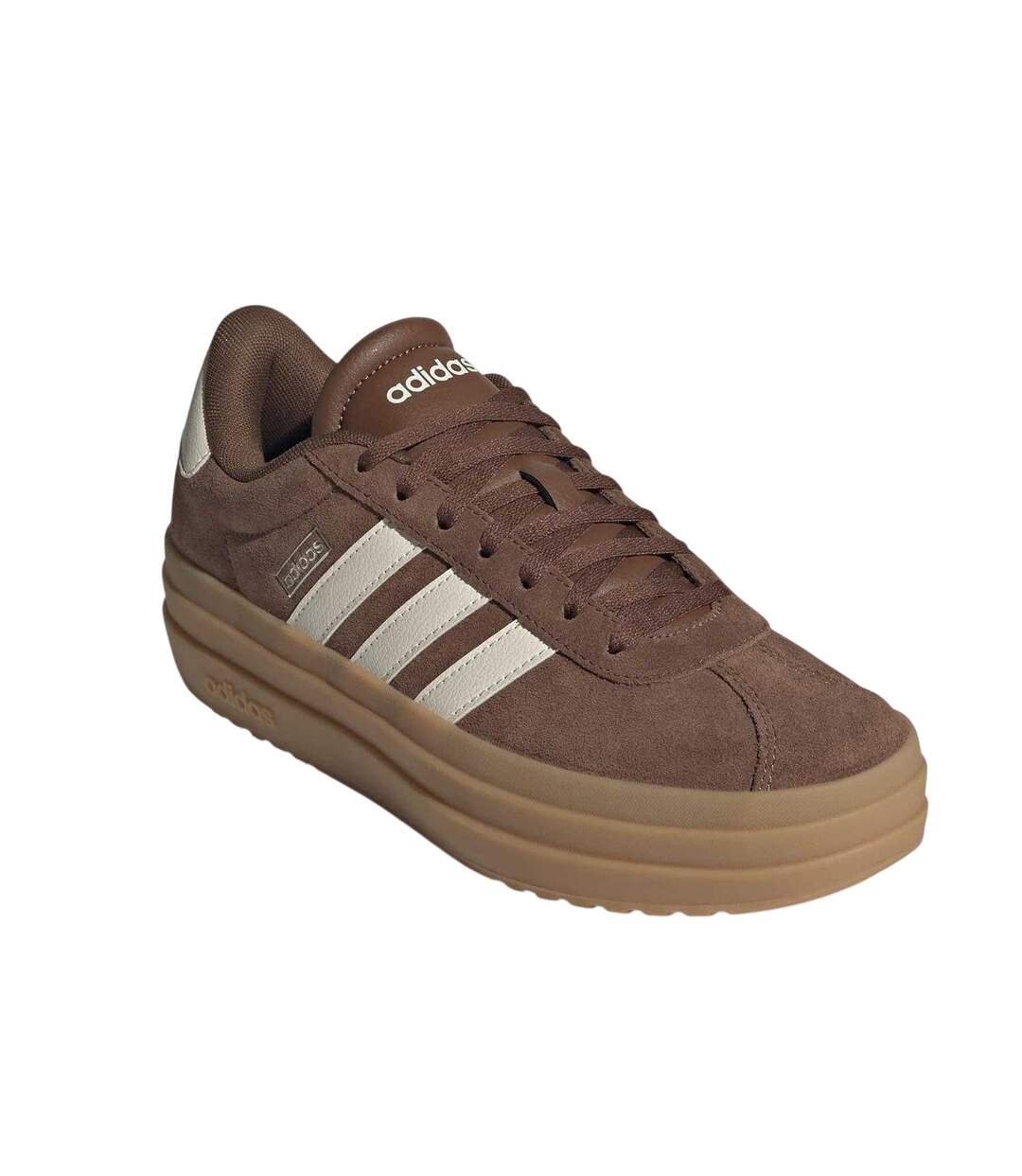 Baskets Court Bold Femme Marron Blanc Marron Pâle Adidas-1