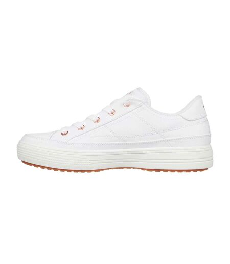 Womens/ladies Arcade Meet Ya There Arch Fit Trainers White Skechers