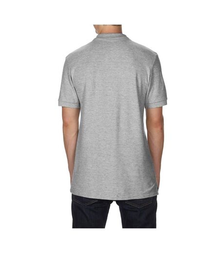 Gildan Mens Premium Cotton Sport Double Pique Polo Shirt (Sport Gray (RS))