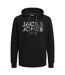 Mens James Hoodie Black Jack And Jones-2