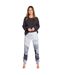 Pantalon De Jogging Motif/style Ombré Femme Ombré Noir Gris PJ Salvage-2