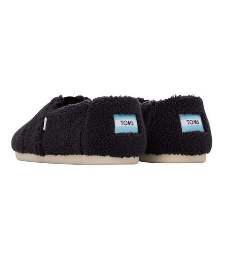 Womens/ladies Alpargata Classic Espadrilles Black Toms