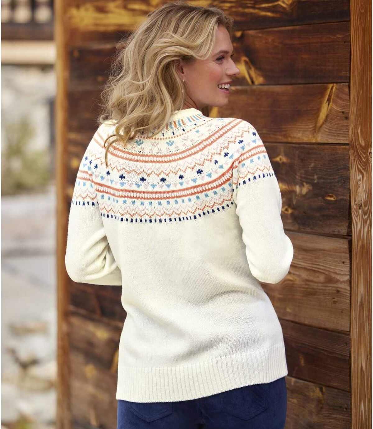 Strickpullover mit Jacquard-Muster Atlas For Men
