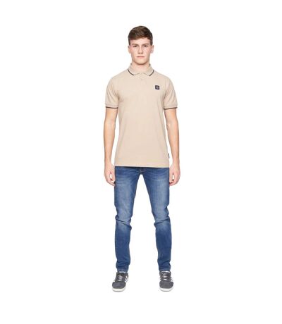 Polo Wilkins Homme Beige Gris Duck And Cover