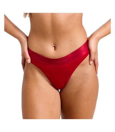 String rouge vif femme calvin klein jeans thong - s