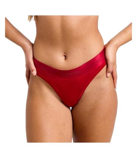 String rouge vif femme calvin klein jeans thong - s