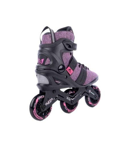 Patins À Roulettes Alignées Ayroo Femme 38 Fr Noir Rose Tempish